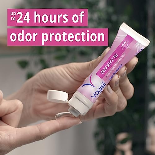 Vagisil Odor Block Gel mit Hyaluronsäure für die Vaginalgesundheit, gynäkologisch getestet, hypoallergen, 29,8 g (1 Stück)