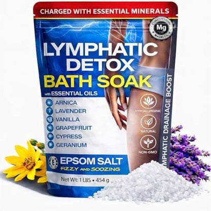 Bruizex Arnica Montana Badesalz – Epsom Salz Bad für Lymphdrainage & Körperentgiftung, 1 Pfund