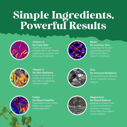 Teen Multivitamin Gummis 12-17 – Gummivitamine für Teenager für bessere Haut, Immunstärke, Stimmung & Energie – Nahrungsergänzung für Mädchen & Jungen mit Zink, Magnesium, Vitamin A, C, D & E – 60 Stück