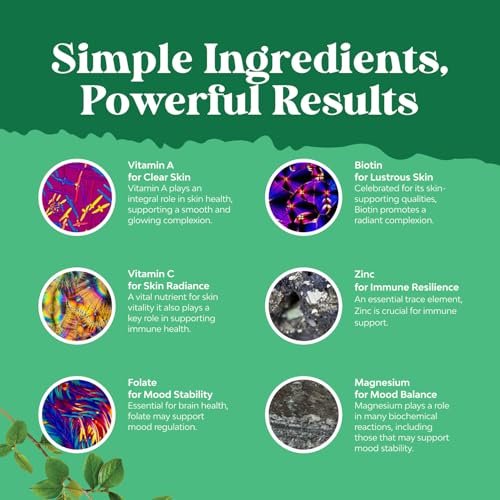 Teen Multivitamin Gummis 12-17 – Gummivitamine für Teenager für bessere Haut, Immunstärke, Stimmung & Energie – Nahrungsergänzung für Mädchen & Jungen mit Zink, Magnesium, Vitamin A, C, D & E – 60 Stück