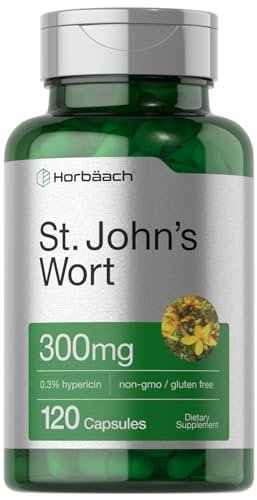 Horbäach Johanniskraut Kapseln 300 mg | 120 Stück | Non-GMO, Glutenfrei | Kräuterextrakt