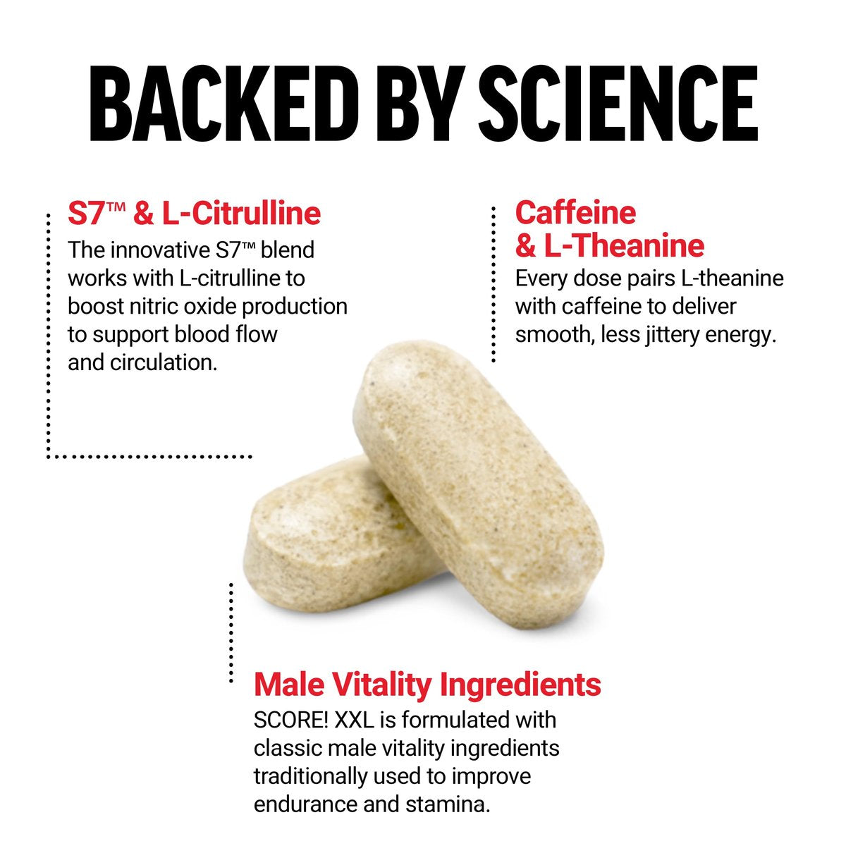 Force Factor Score! XXL Stickstoffmonoxid-Booster für Männer mit L-Citrullin, Bockshornklee, Schwarzer Maca & Tribulus Terrestris – 60 Tabletten