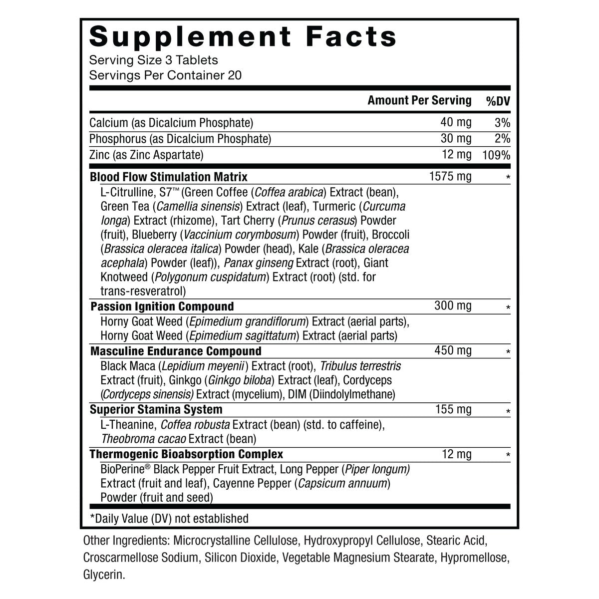 Force Factor Score! XXL Stickstoffmonoxid-Booster für Männer mit L-Citrullin, Bockshornklee, Schwarzer Maca & Tribulus Terrestris – 60 Tabletten