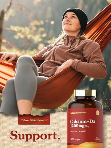 Carlyle Calcium 1200 mg mit Vitamin D3 | 120 Softgels | Nahrungsergänzungsmittel für Männer und Frauen | Nicht-GVO & Glutenfrei