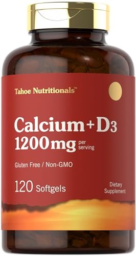 Carlyle Calcium 1200 mg mit Vitamin D3 | 120 Softgels | Nahrungsergänzungsmittel für Männer und Frauen | Nicht-GVO & Glutenfrei