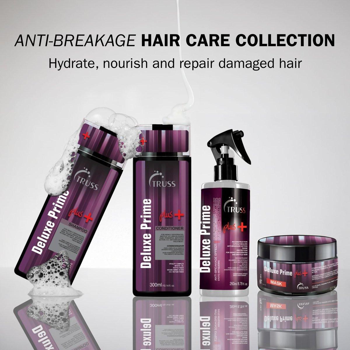 TRUSS Deluxe Prime + Deep Conditioner - Anti-Frizz & Geschädigtes Haar Treatment - Feuchtigkeitsspendender Conditioner für wiederhergestellten Haarglanz - Leistungsstarke Haarpflege mit Anti-Bruch-Effekt (295 ml)