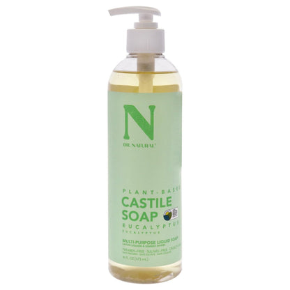 Dr. Natural Eukalyptus Flüssigseife - Mehrzweck Körperwäsche, Shampoo und Gesichtsreiniger - Feuchtigkeitsspendende Seife für Haut, Haare, Haustiere und Haushalt - 473 ml