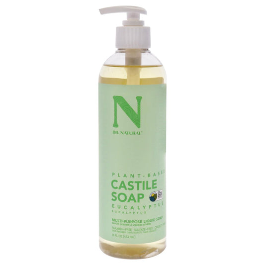 Dr. Natural Eukalyptus Flüssigseife - Mehrzweck Körperwäsche, Shampoo und Gesichtsreiniger - Feuchtigkeitsspendende Seife für Haut, Haare, Haustiere und Haushalt - 473 ml