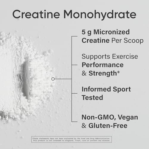 Sports Research Creatin-Monohydrat – 5 g mikronisiertes Creatin für Muskelaufbau, Leistungssteigerung und Erholung – 300 g (10,58 Unzen)