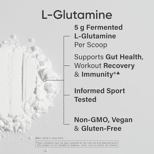 Sports Research L-Glutamin – Muskelregeneration, Immunsystem & Darmgesundheit – 5 g pro Portion – 300 g Pulver