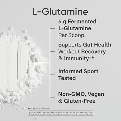 Sports Research L-Glutamin – Muskelregeneration, Immunsystem & Darmgesundheit – 5 g pro Portion – 300 g Pulver