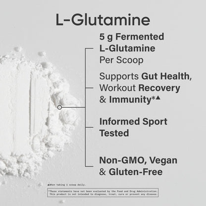 Sports Research L-Glutamin – Muskelregeneration, Immunsystem & Darmgesundheit – 5 g pro Portion – 300 g Pulver