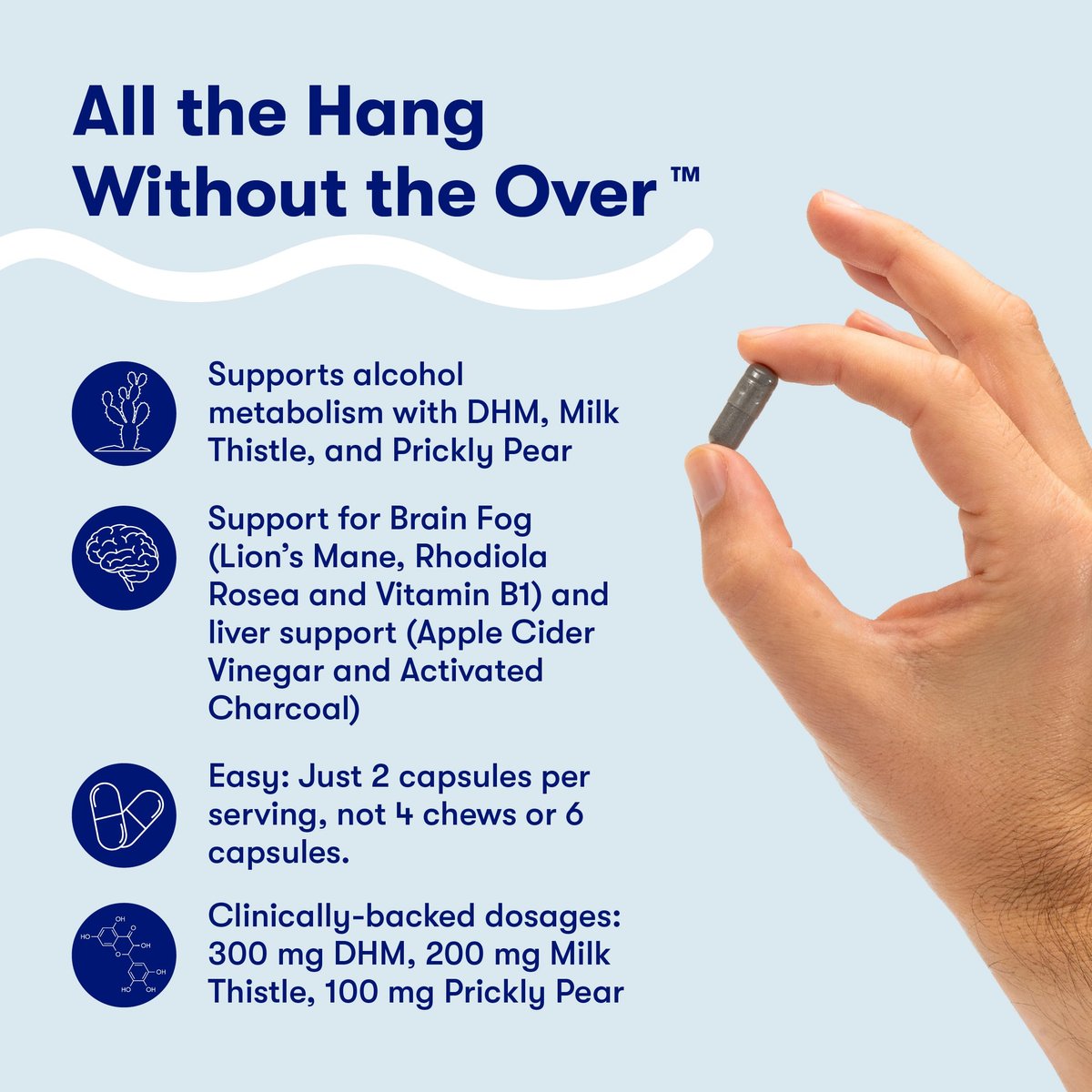 Flyby Recovery Supplement mit DHM – Vor und nach dem Trinken: Kapseln mit Mariendistel, Vitamin C, B-Vitaminen, Ginseng, Aktivkohle – Hergestellt in den USA, 20 Stück