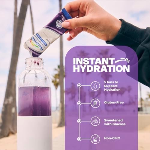 Electrolit Elektrolyte Pulver-Päckchen, 6er-Pack mit Geschmacksvariationen – Hydrationsgetränk für Sport & Alltag, glutenfrei
