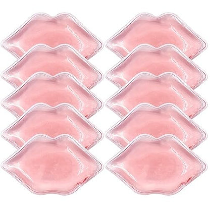 10er-Pack Lippen-Eisbeutel, wiederverwendbare Eispackung für die Lippenpflege, lindert Schwellungen und Schmerzen, Anti-Aging-Lippenpflege
