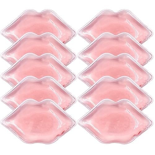 10er-Pack Lippen-Eisbeutel, wiederverwendbare Eispackung für die Lippenpflege, lindert Schwellungen und Schmerzen, Anti-Aging-Lippenpflege