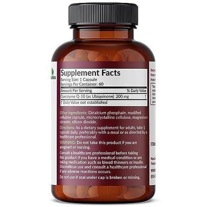 Futurebiotics CoQ10 200 mg – Energie für die Zellen, 60 vegane Kapseln