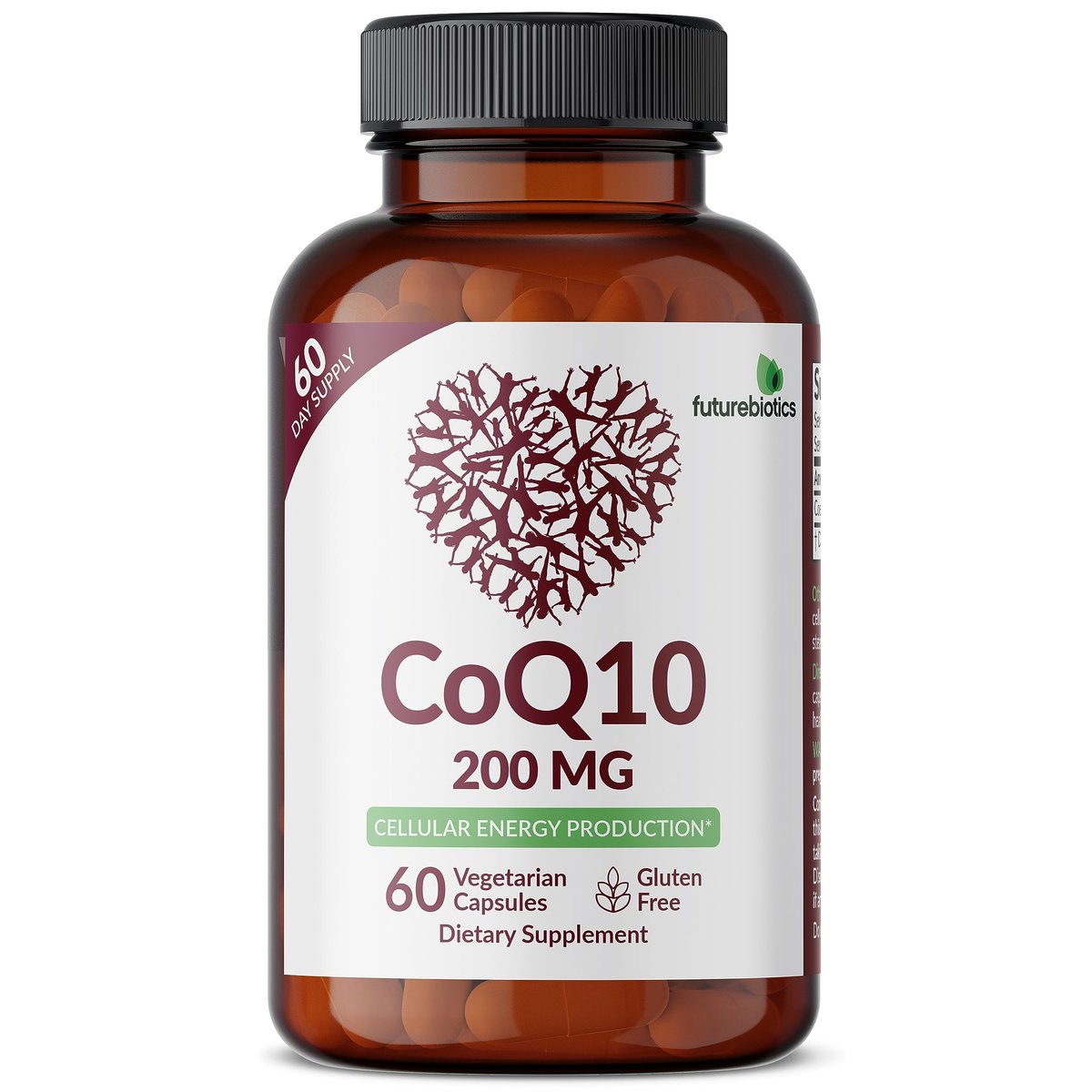 Futurebiotics CoQ10 200 mg – Energie für die Zellen, 60 vegane Kapseln