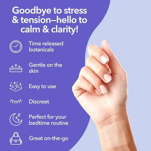 Laki Naturals Relax Patch (1 Count, Pack of 8) | Pflaster mit natürlichen pflanzlichen Inhaltsstoffen gegen Stress und Sorgen | Beruhigende Formel für besseren Schlaf