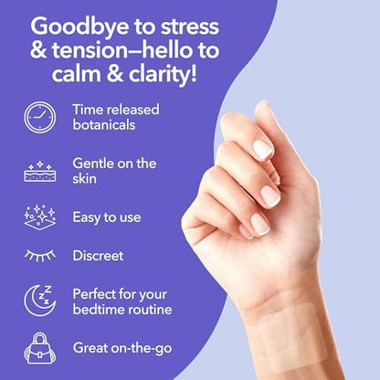 Laki Naturals Relax Patch (1 Count, Pack of 8) | Pflaster mit natürlichen pflanzlichen Inhaltsstoffen gegen Stress und Sorgen | Beruhigende Formel für besseren Schlaf