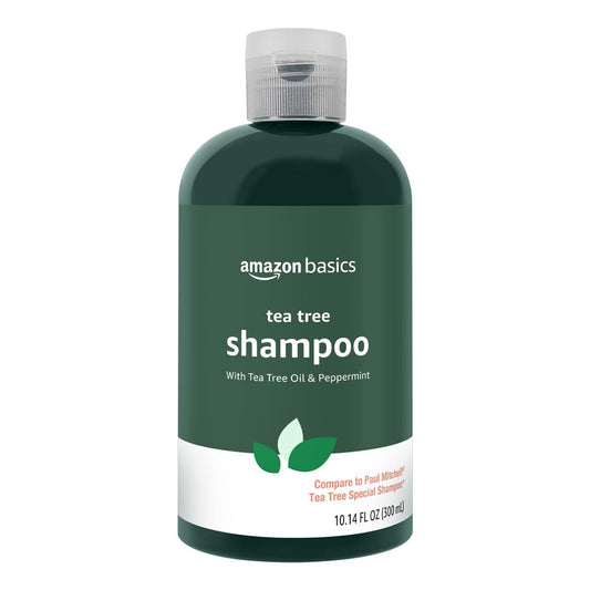 Teebaumöl-Shampoo mit Pfefferminze für Haar und Kopfhaut, 300 ml