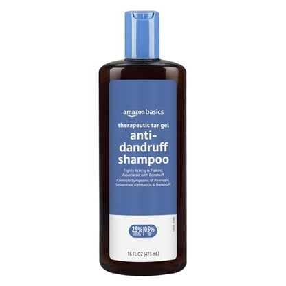 Therapeutisches Anti-Schuppen-Shampoo mit 0,5% Kohlenteer gegen Psoriasis, seborrhoische Dermatitis, juckende und schuppende Kopfhaut, 473 ml