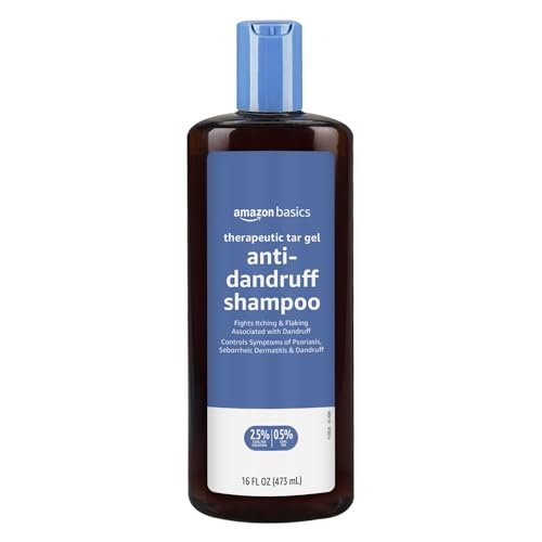 Therapeutisches Anti-Schuppen-Shampoo mit 0,5% Kohlenteer gegen Psoriasis, seborrhoische Dermatitis, juckende und schuppende Kopfhaut, 473 ml