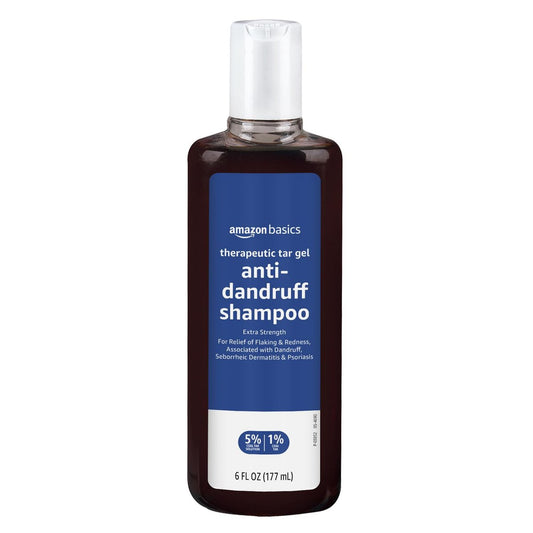 Therapeutisches Anti-Schuppen-Shampoo mit Steinkohlenteer 1% - Extra Stärke, gegen seborrhoische Dermatitis, Psoriasis, Juckreiz und Schuppen, 177 ml