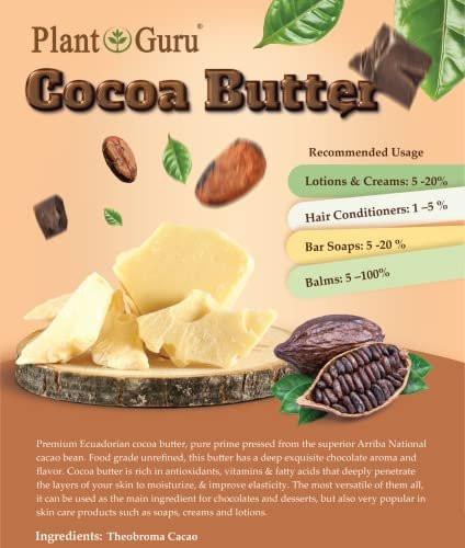 Shea, Mango und Kakaobutter 8 oz. Riegel Sortenpaket - 100% reine, natürliche, unraffinierte Butter - Ideale Feuchtigkeitspflege für trockene Haut, Körper, Gesicht und Haarwachstum. Perfekt für DIY Seifen- und Lippenbalsamherstellung.