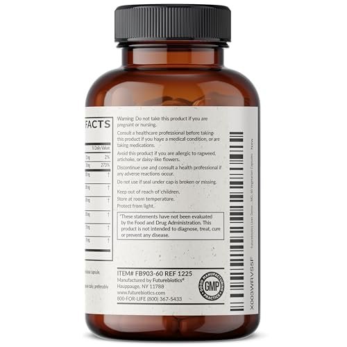 Futurebiotics Leberentgiftung – Fortschrittliche Entgiftungs- und Reinigungsformel zur Unterstützung einer gesunden Leberfunktion mit Mariendistel, Löwenzahn, Kurkuma, Artischockenblatt und mehr, nicht gentechnisch verändert, 60 vegane Kapseln