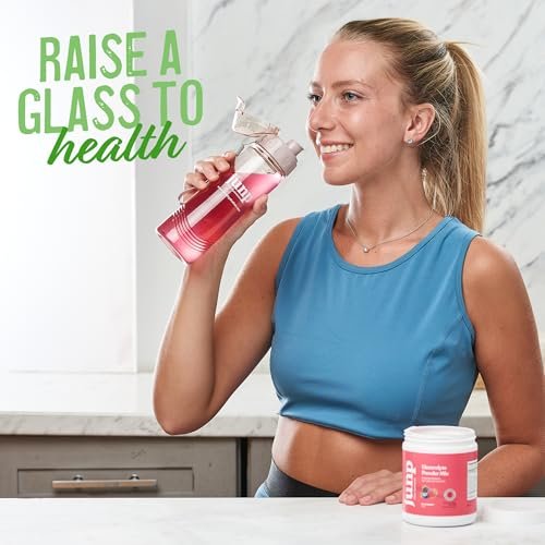 JUNP Elektrolytpulver Ohne Zucker Ohne Kohlenhydrate – Erfrischender Grüner Apfel Geschmack, Keto Electrolyte Drink Mix, Kalium & Salz Hydrationspulver, Null Kalorien Zuckerfrei, 90 Portionen