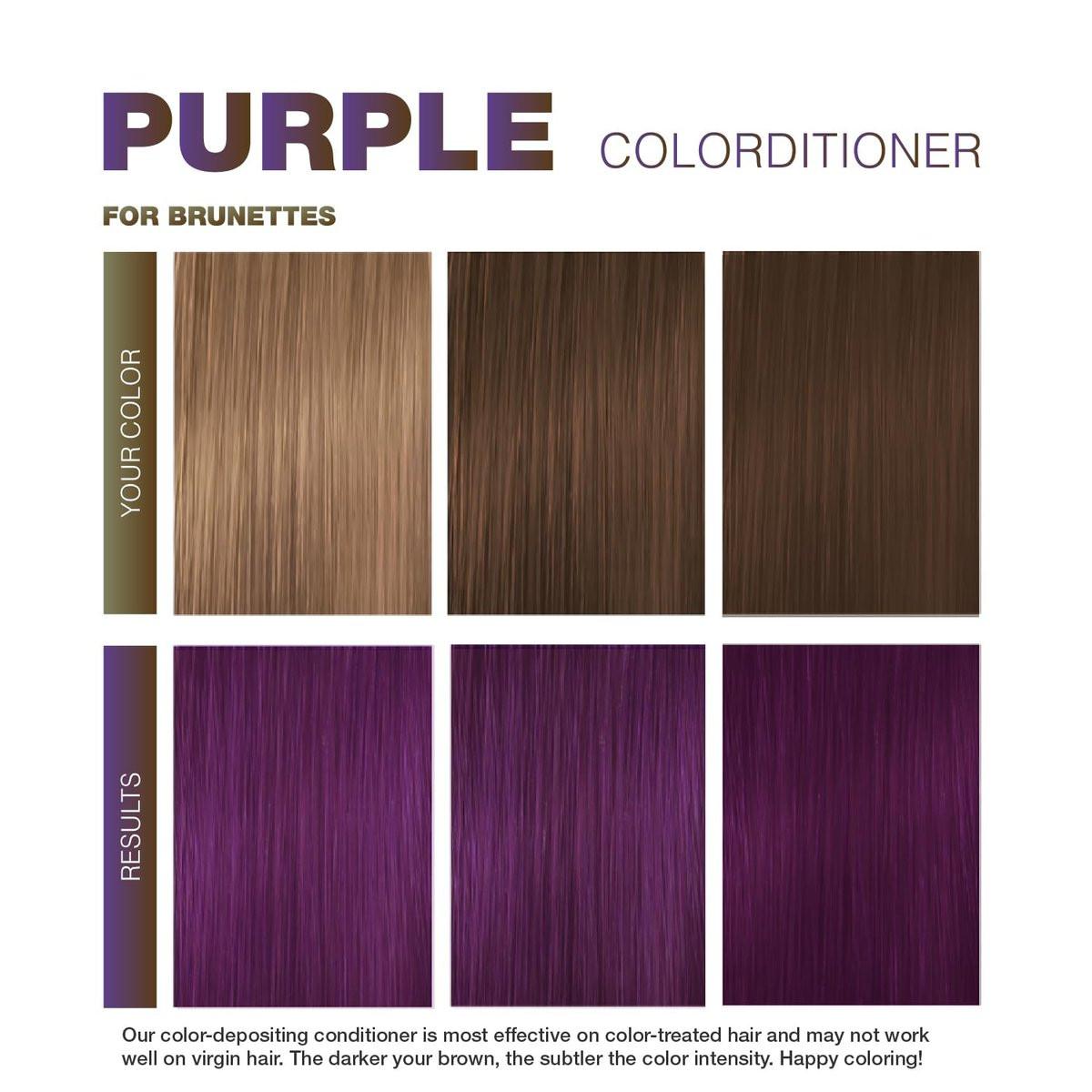 Celeb Luxury Viral Colorwash Purple for Brunettes - Farbconditioner für kühle Brauntöne, 8,25 Fl Oz