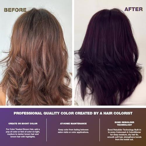 Celeb Luxury Viral Colorwash Purple for Brunettes - Farbconditioner für kühle Brauntöne, 8,25 Fl Oz
