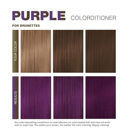 Celeb Luxury Viral Colorwash Purple for Brunettes - Farbconditioner für kühle Brauntöne, 8,25 Fl Oz
