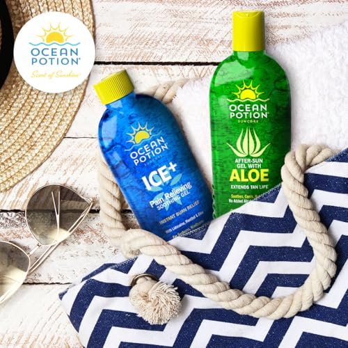 Ocean Potion After Sun Gel – Kühlendes Sonnenbrandgel mit Lidocain, Menthol, Aloe Vera und Teebaumöl, 240 ml