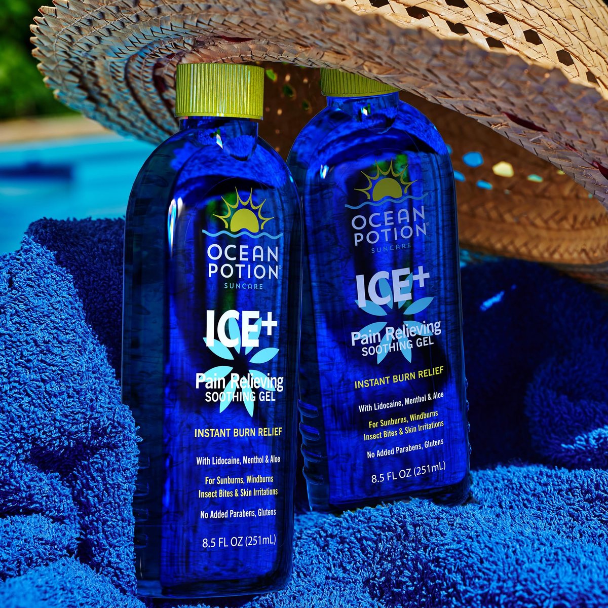 Ocean Potion After Sun Gel – Kühlendes Sonnenbrandgel mit Lidocain, Menthol, Aloe Vera und Teebaumöl, 240 ml