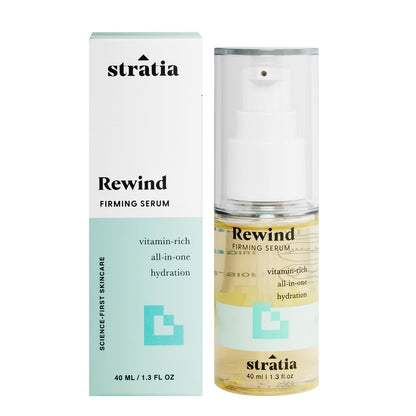 Stratia Rewind Festigendes & Feuchtigkeitsspendendes Serum mit Hyaluronsäure & Niacinamid – Für glatte, pralle Haut, 38 ml