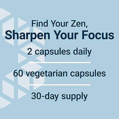 Life Extension Ashwagandha Plus Calm & Focus – Ashwagandha-Extrakt mit Spearmint-Extrakt für Konzentration, Aufmerksamkeit und Entspannung – 60 vegane Kapseln