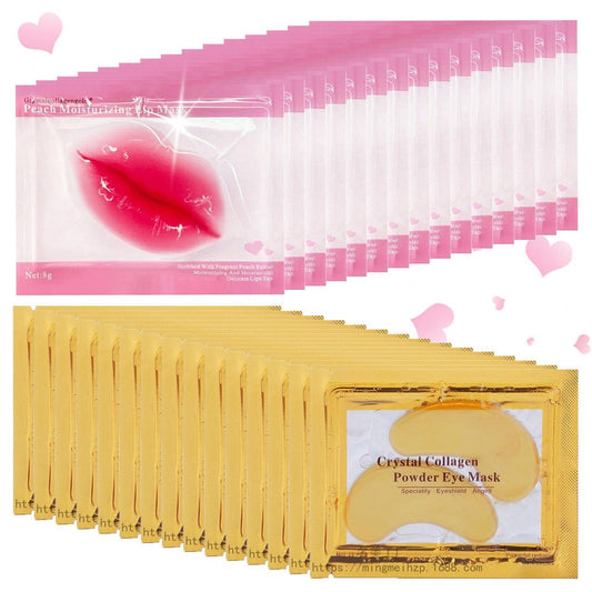 30 Paar Lippenmasken & Augenmasken, 24K Gold Unter-Augen-Pflaster gegen geschwollene Augen, Lippenmasken Hautpflege, Geschenke für Brautjungfern, Muttertagsgeschenke, Lehrer-Dankeschön-Geschenke, Bulk-Geschenke, Junggesellinnen-Abschiedsparty-Geschenke