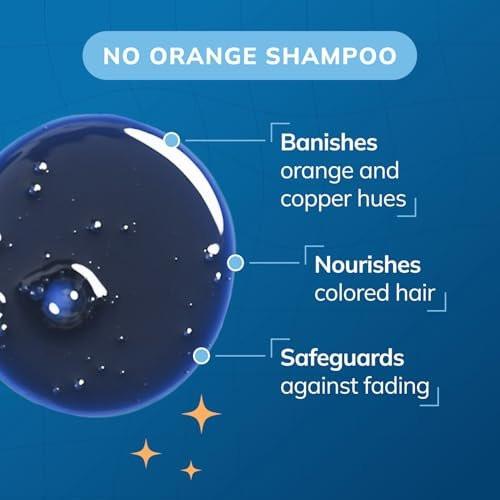 Fanola Wonder Blue Shampoo für Brünette – Farbshampoo für hellbraunes bis platinblondes Haar – neutralisiert Orange- und Messingtöne – vegan & sulfatfrei (1 Liter)