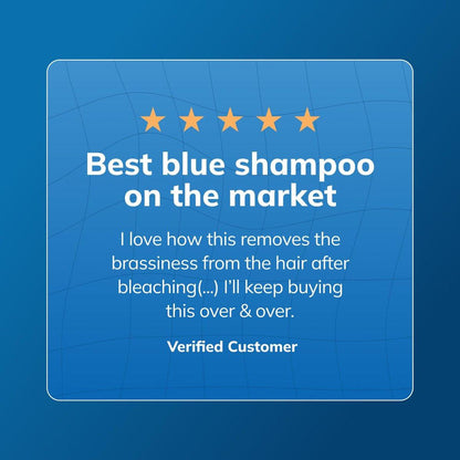 Fanola Wonder Blue Shampoo für Brünette – Farbshampoo für hellbraunes bis platinblondes Haar – neutralisiert Orange- und Messingtöne – vegan & sulfatfrei (1 Liter)