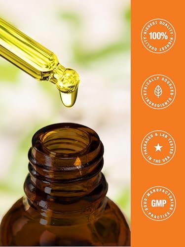 Horbäach Vitamin A Flüssige Tropfen | 118 ml | mit Bio-MCT-Öl | Vegan, Nicht-GVO & Glutenfrei