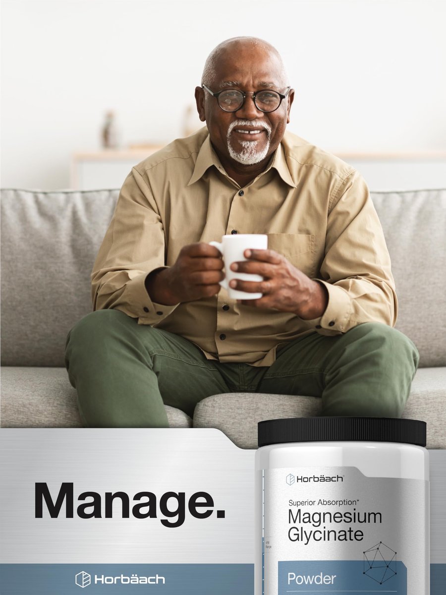 Horbäach Magnesium Glycinat Pulver | 1 lb | Zitronengeschmack | Hervorragende Absorption | Non-GMO & Glutenfrei