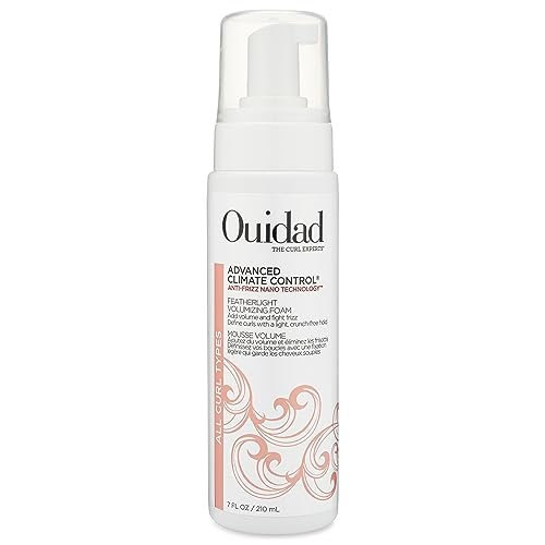 Ouidad Advanced Climate Control Volumizing Foam 7 fl oz – Leichter Haarschaum für Volumen, Frizz-Kontrolle und definierte Locken, crunch-freier Halt für alle Lockentypen