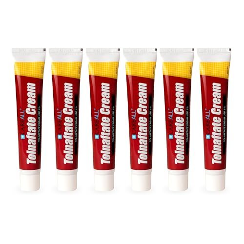 CareAll Tolnaftat Creme USP 1%, 1,0 oz Tube (6er Pack) - Wirksame Antimykotische Behandlung gegen Fußpilz, Juckreiz, Ringelflechte. Vergleichen mit der führenden Marke.