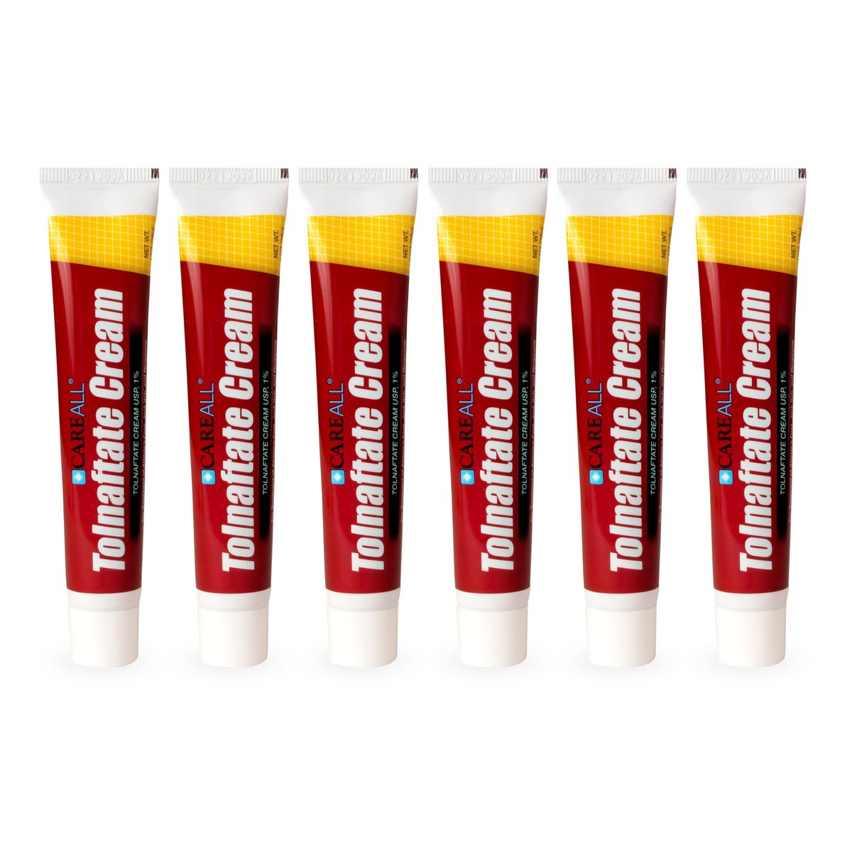CareAll Tolnaftat Creme USP 1%, 1,0 oz Tube (6er Pack) - Wirksame Antimykotische Behandlung gegen Fußpilz, Juckreiz, Ringelflechte. Vergleichen mit der führenden Marke.