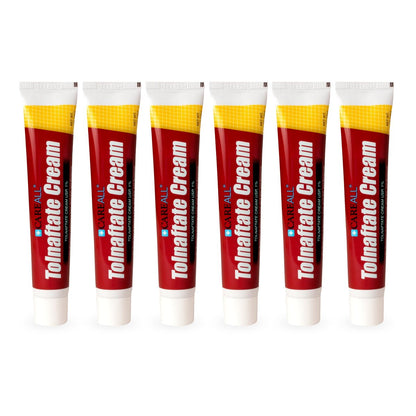 CareAll Tolnaftat Creme USP 1%, 1,0 oz Tube (6er Pack) - Wirksame Antimykotische Behandlung gegen Fußpilz, Juckreiz, Ringelflechte. Vergleichen mit der führenden Marke.