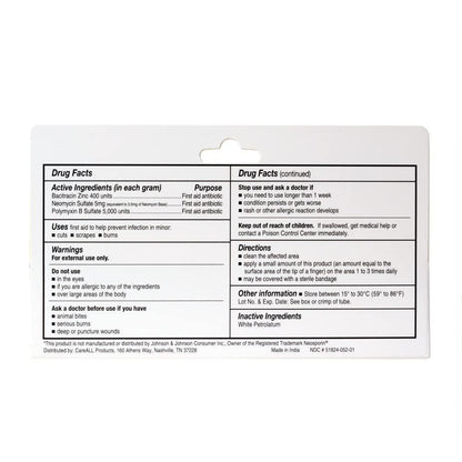 CareAll Triple Antibiotika-Salbe 1,0 oz (4er-Pack) – Erste-Hilfe-Salbe für kleine Schürfwunden, Schnitte und Verbrennungen zur Infektionsvorbeugung – Vergleichbar mit den Wirkstoffen der führenden Marke
