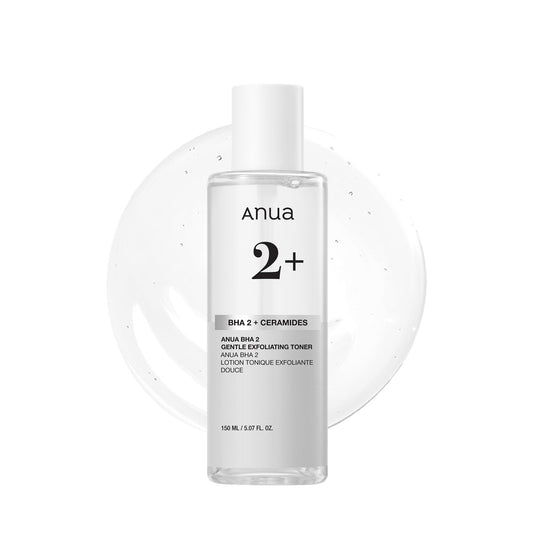 ANUA BHA 2% Sanftes Peeling-Toner – Mildes Gesichtspeeling mit Salicylsäure für Poren und Talg, Teebaumextrakt, Hyaluronsäure, Ceramide (150 ml / 5,07 fl.oz.)