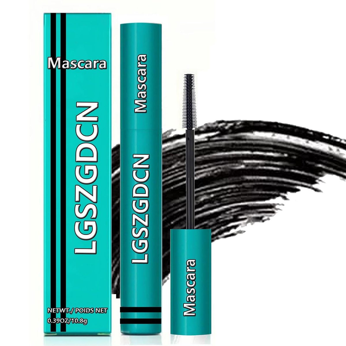 LGSZGDCN Mascara Schwarz – Wimpernverlängerung Flüssig, wasserfest, wischfest, hypoallergen, 10,8 g